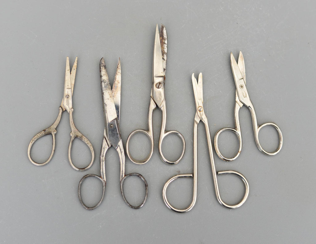 5 Vintage Rare Sheffield Tailors Scissors Sewing Shears
