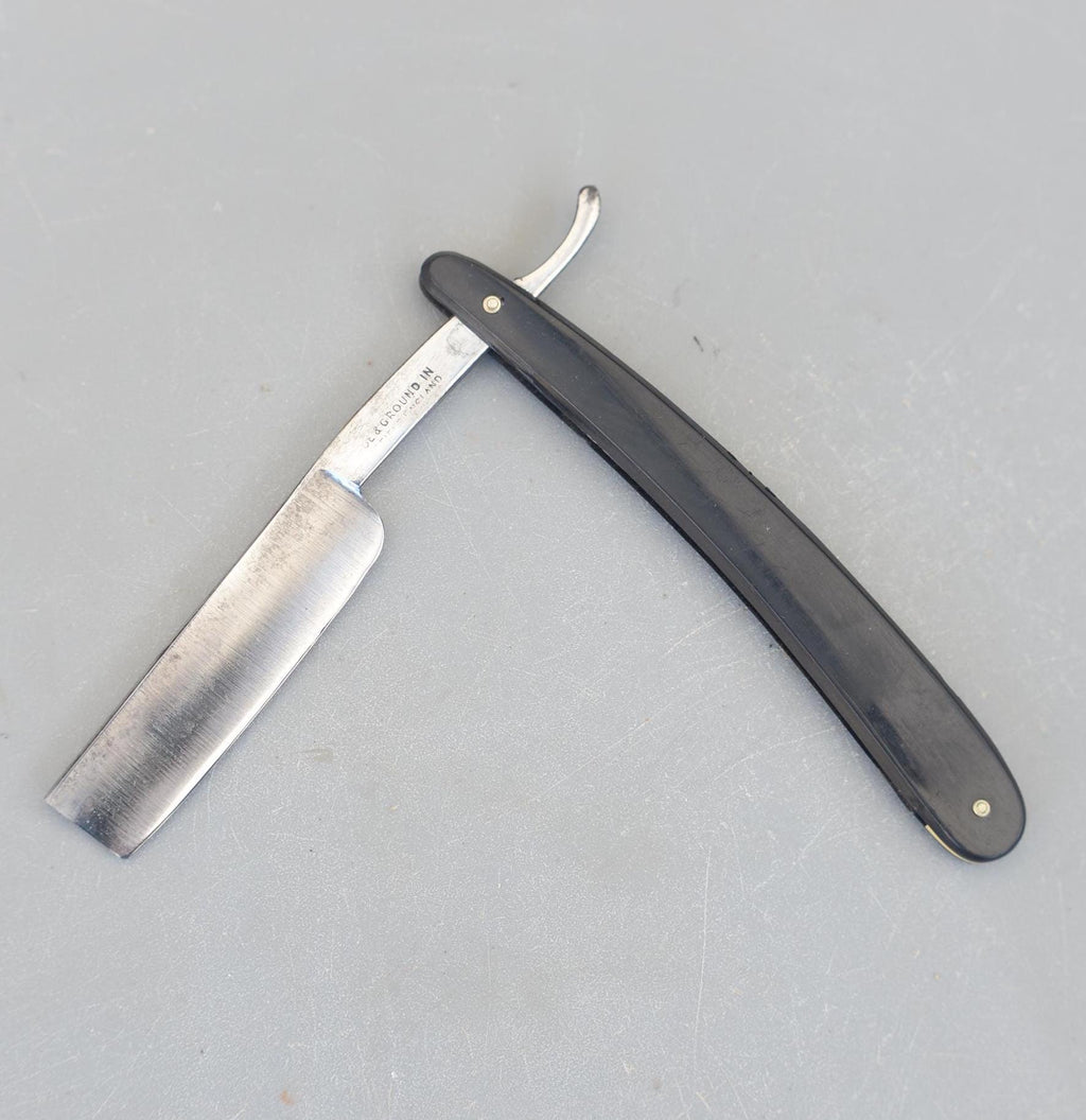 Vintage Made & Ground in Sheffield Straight Razor Hollow 1 Side