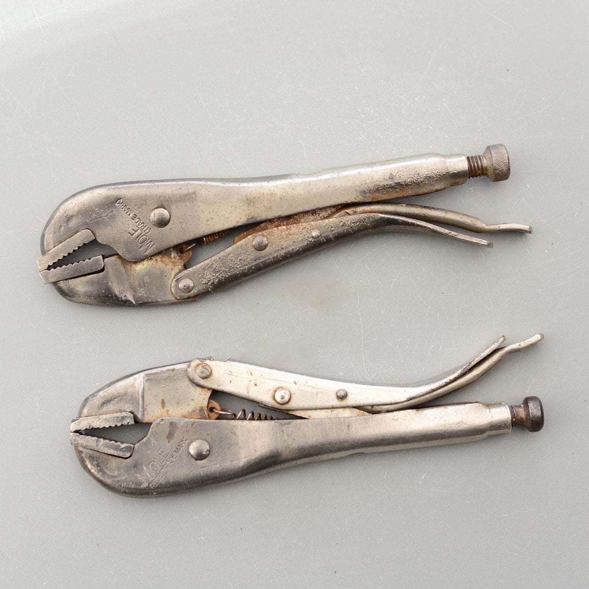 Set 2 Large 9'' MOLE Self Grip Welding Wrench Pliers
