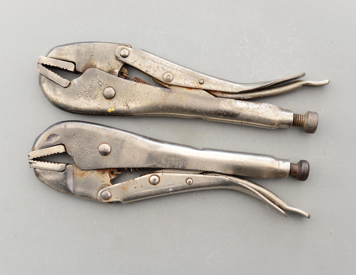 Set 2 Large 9'' MOLE Self Grip Welding Wrench Pliers