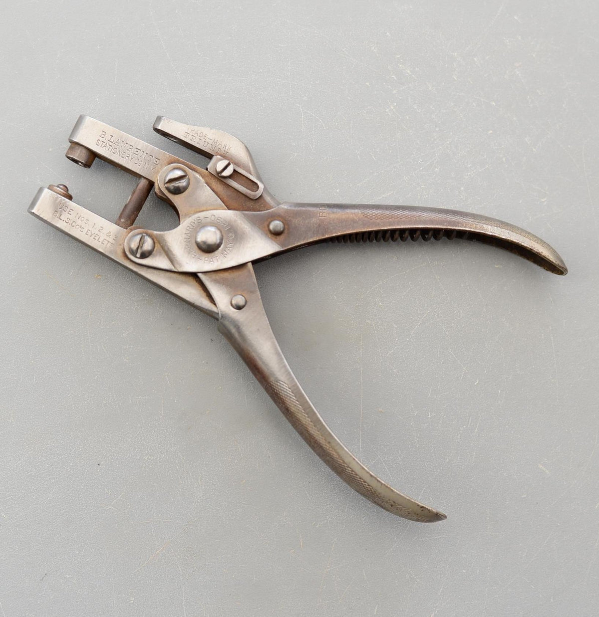 Vintage William Schollhorn Company New Haven Connecticut Rivet Pliers