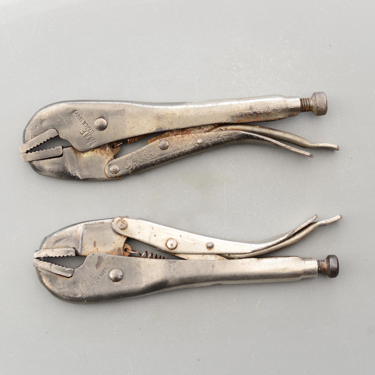 Set 2 Large 9'' MOLE Self Grip Welding Wrench Pliers