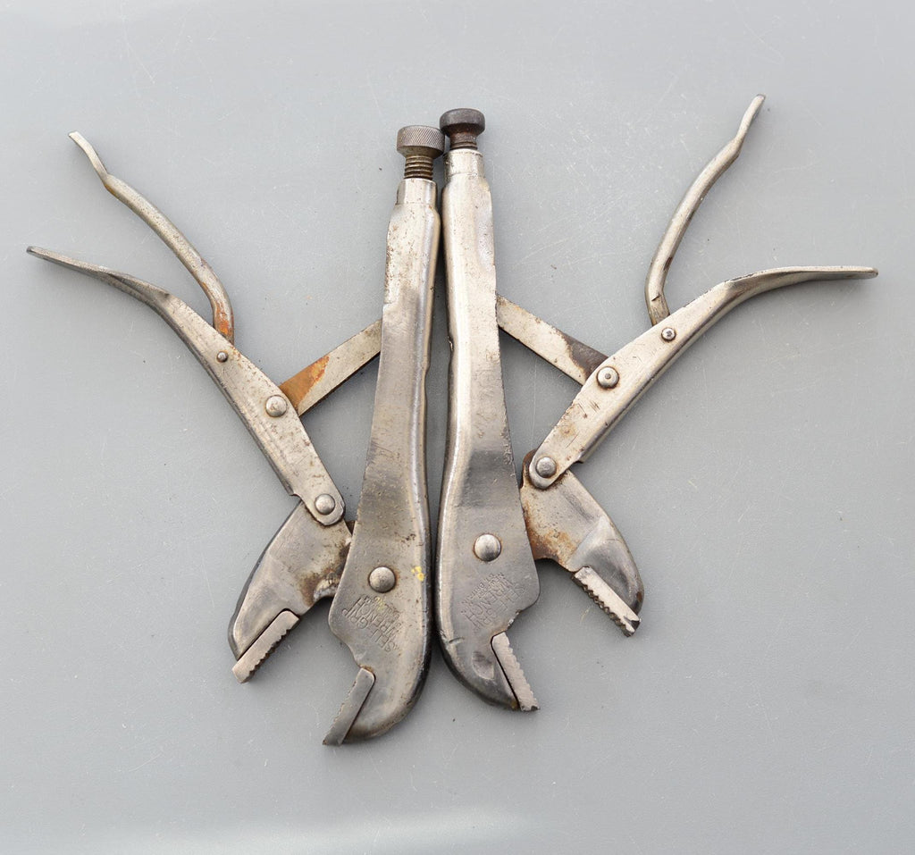 Set 2 Large 9'' MOLE Self Grip Welding Wrench Pliers