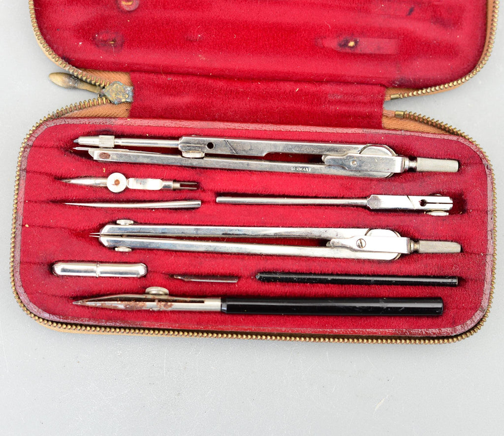 Vintage EMU No 236-19 Germany Draughtsmen Technical Drawing Set