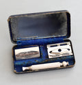 Vintage Gillette Travel Double Edge Safety Razor Set in Case