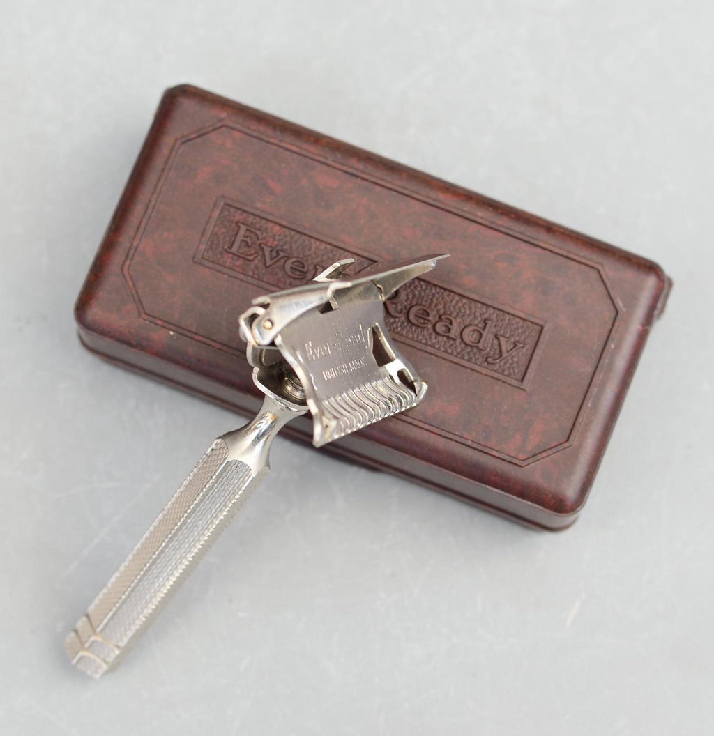 Vintage Ever Ready Travel Safety Razor Set England