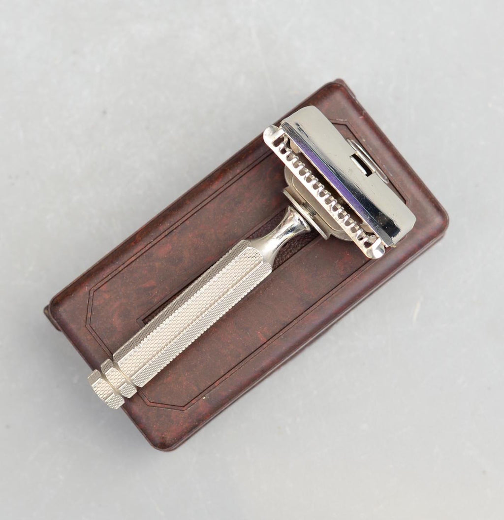 Vintage Ever Ready Travel Safety Razor Set England