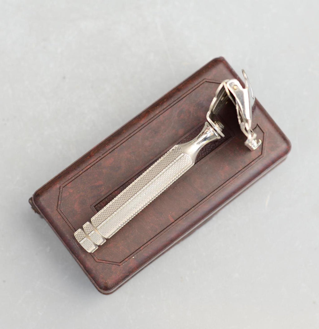 Vintage Ever Ready Travel Safety Razor Set England