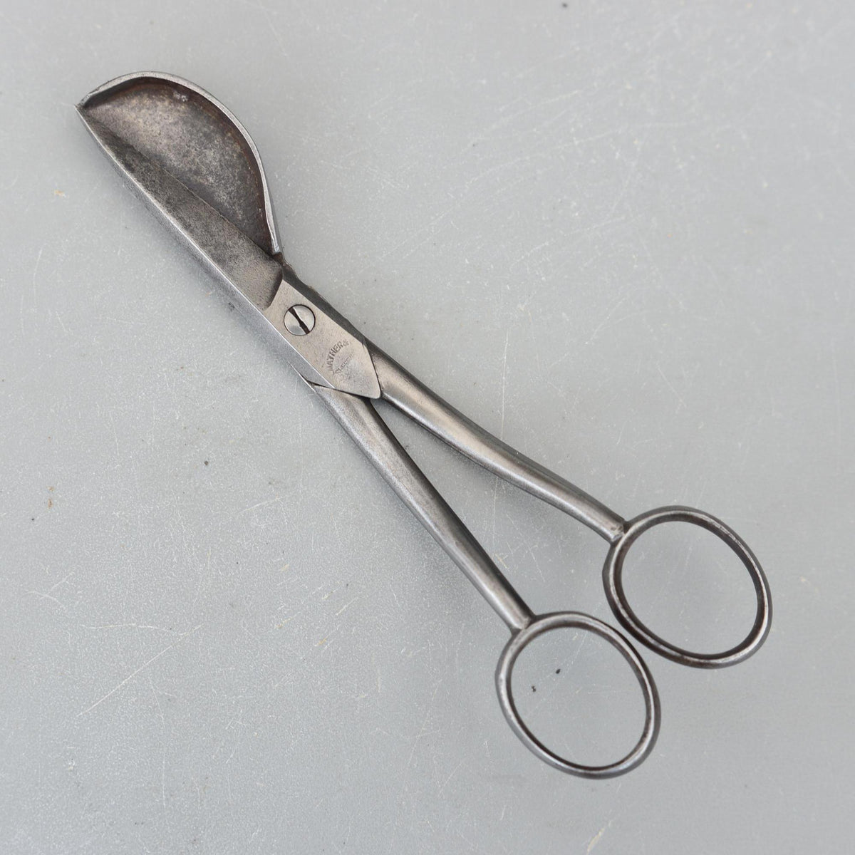 Vintage R.Mather & Son Sheffield Candle Snuff Snuffing Snuffer Scissors