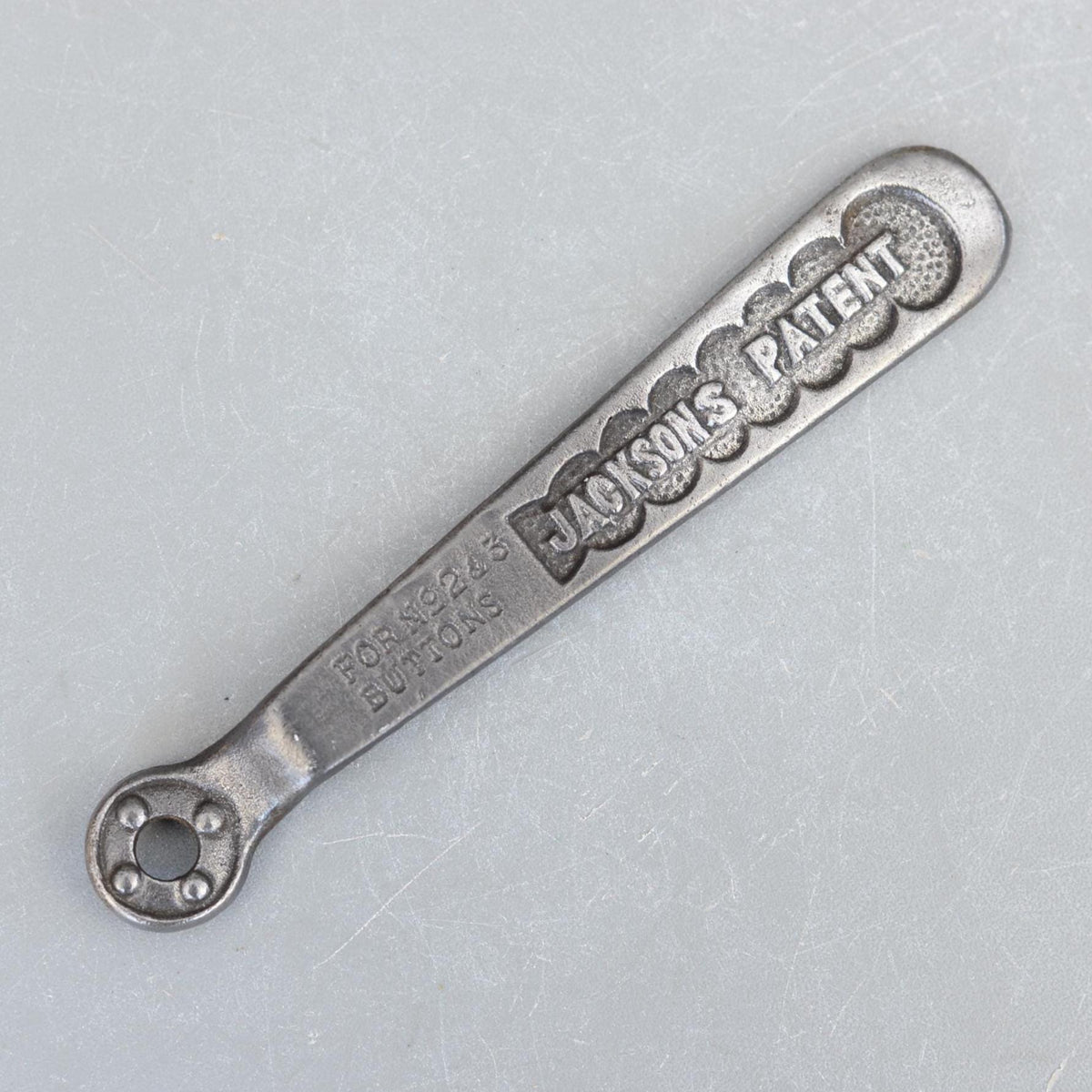 Vintage Jacksons Patent Button Plates Spanner D & E No 2 3 Size
