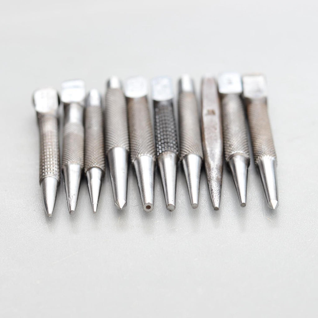 Set 10 Vintage Stanley Toga Miller Falls Footprint W.Marples Centre Punches
