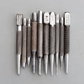 Set 10 Vintage Eclipse Moore Wright Draper Centre Punches Pin Nail Punch