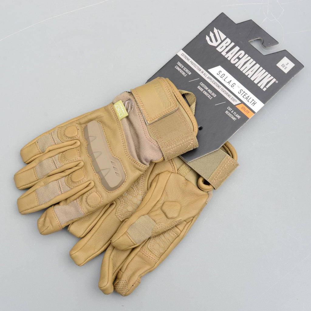 1 Blackhawk SOLAG Stealth Coyote 499 Touch Screen Compatible Hard Knuckle Cut Flame Resistant Glove XL EU8 / S EU5