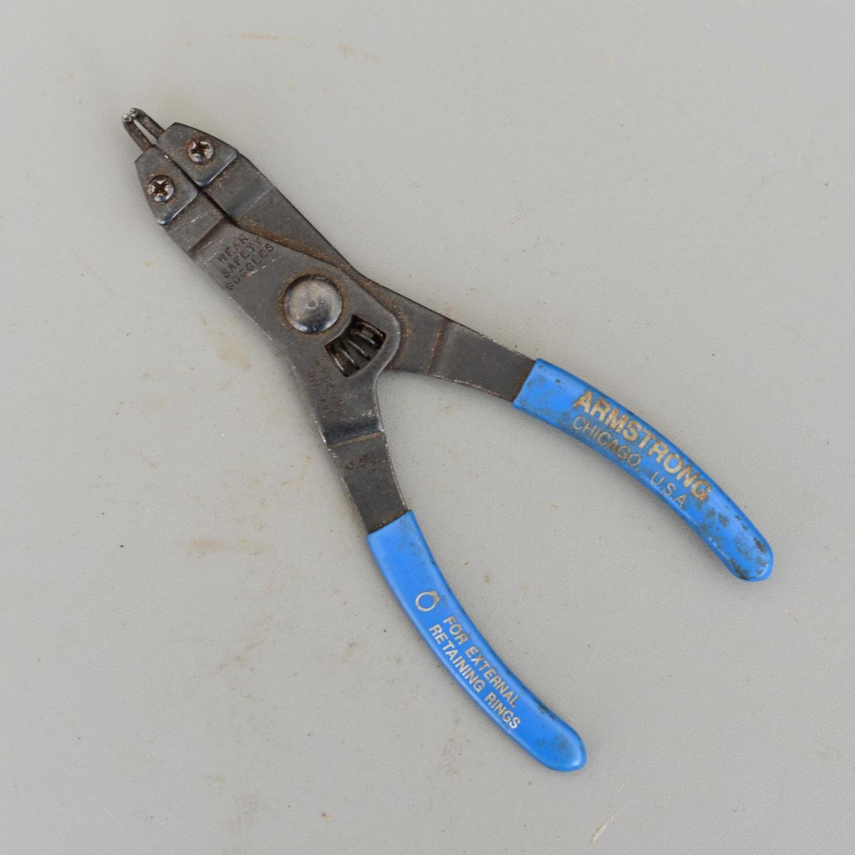 Vintage Armstrong Pliers External Retaining Rings Chicago USA