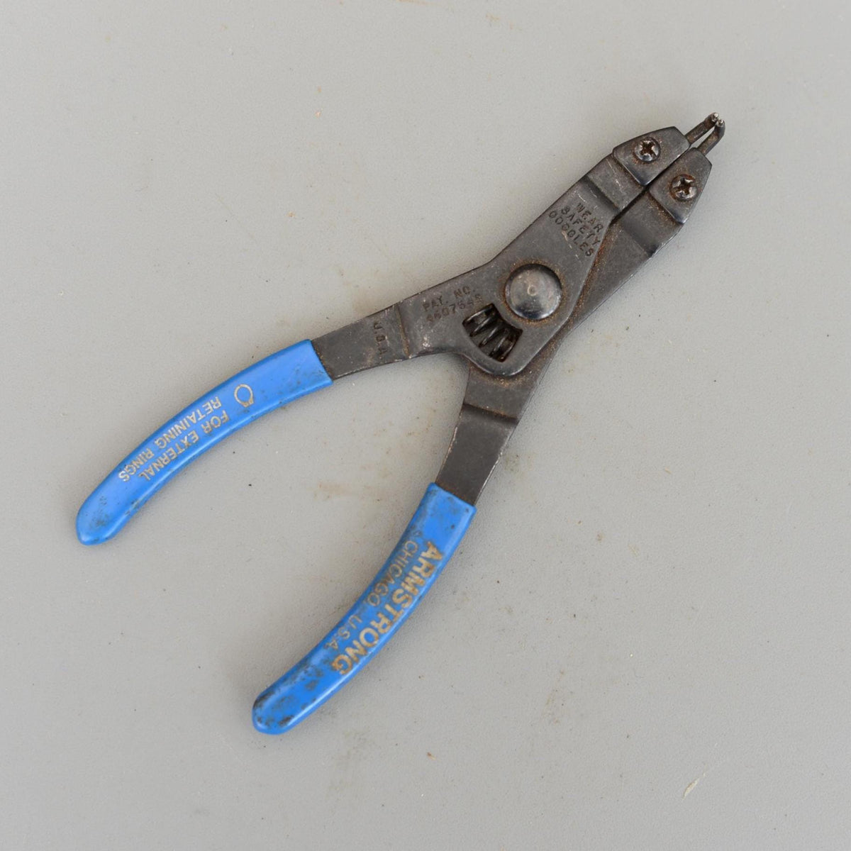 Vintage Armstrong Pliers External Retaining Rings Chicago USA