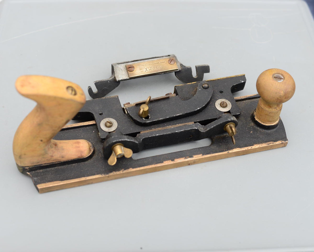 Vintage Rare Jiffy Gunmetal Fibre Board Plane CHALMERS