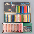 Set 46 Vintage Artist Soft Oil Pastel Oil Crayons Rowney UK Filia Denmark