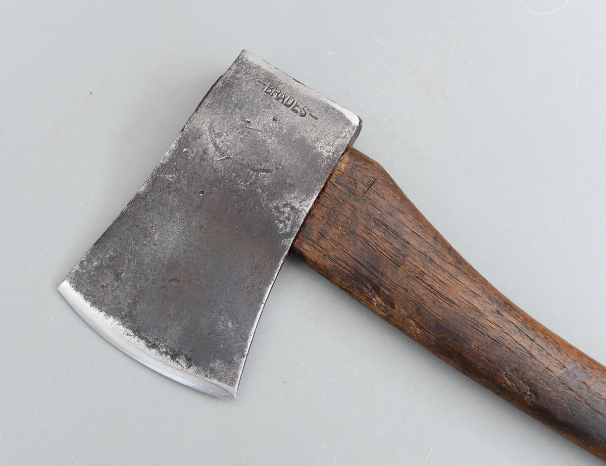 Vintage BRADES Made in England Axe Carpenters Survival Camp Bushcraft Ax