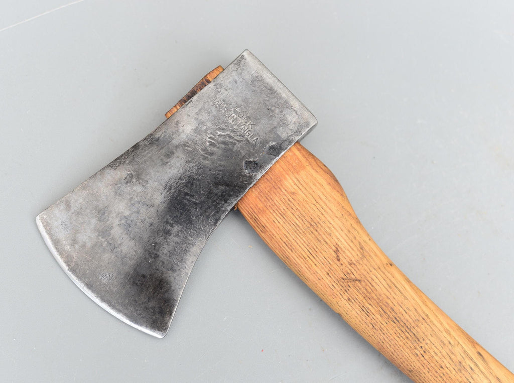 Vintage LOCK Made in England Axe Carpenters Survival Camp Bushcraft Ax