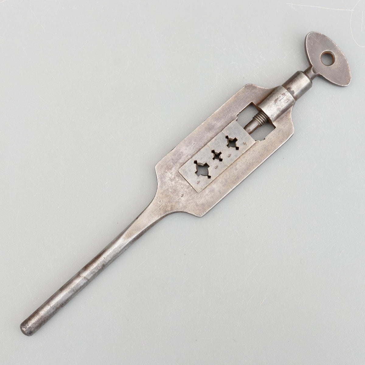 Vintage Compass Square Brand Steel Adjustable Screw Plate Thread Gauge