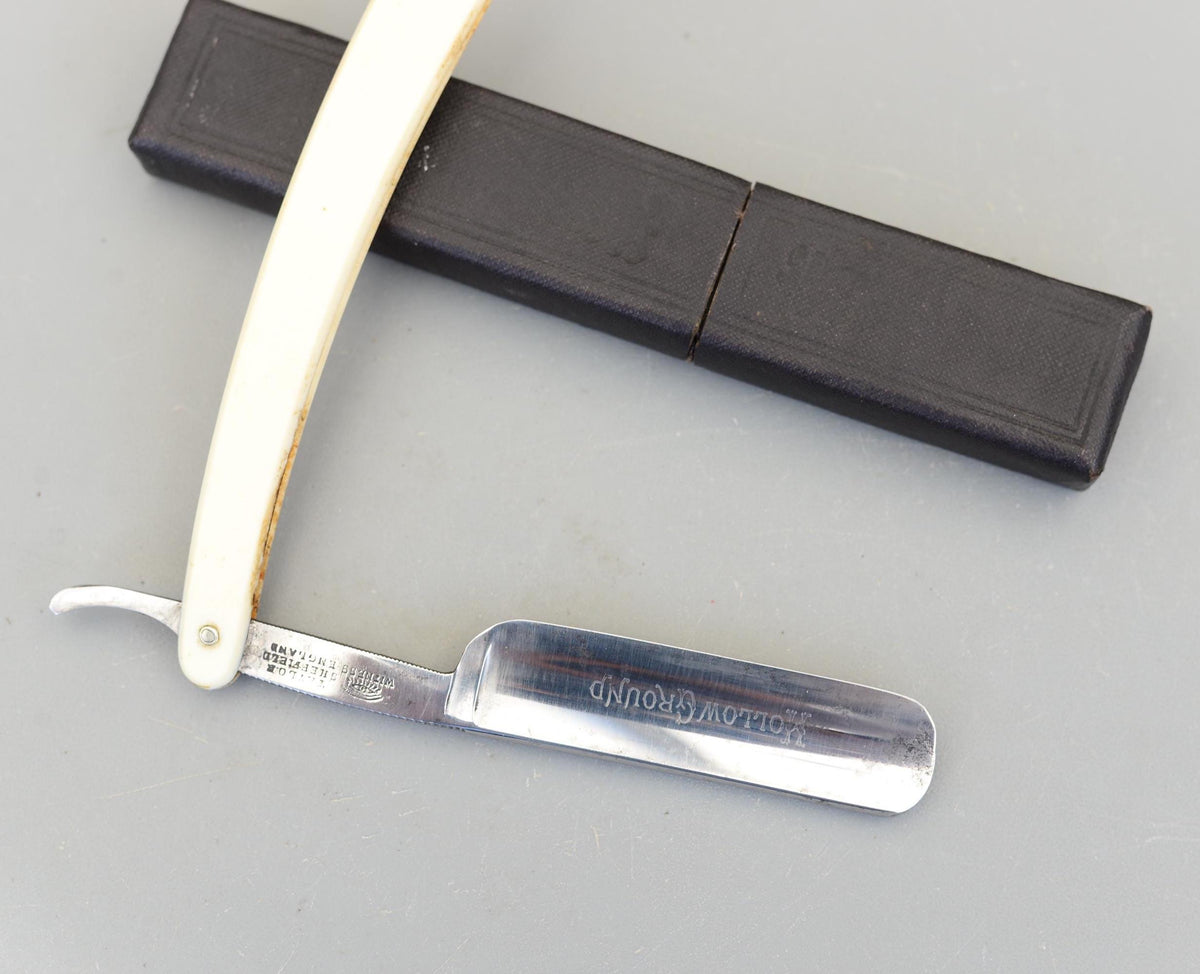 Vintage Taylor Witness Sheffield England Straight Razor