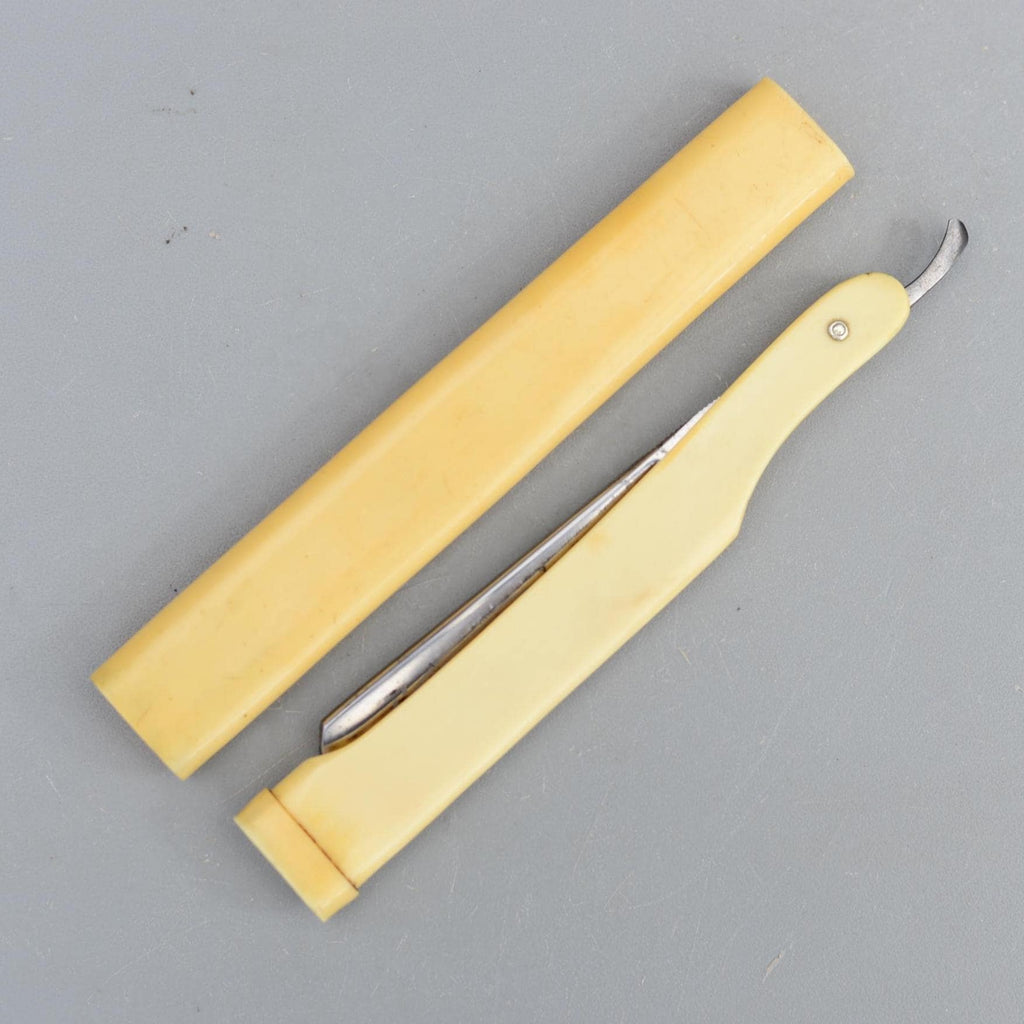Vintage PASS Solingen Straight Razor Germany Say an Say Silver Steel