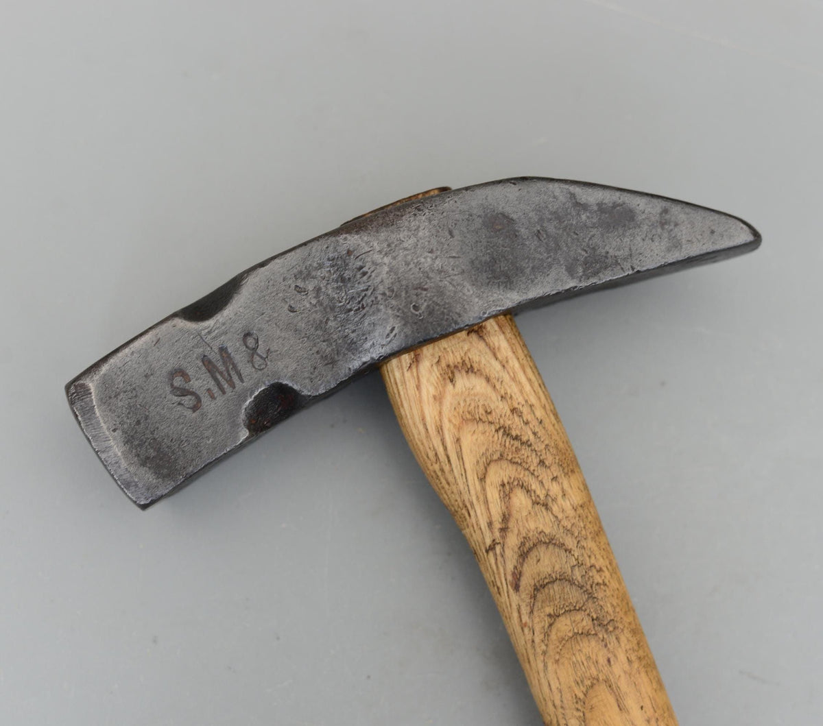 Vintage Rare S.M& Huge Curved Brick Hammer Pick Miners