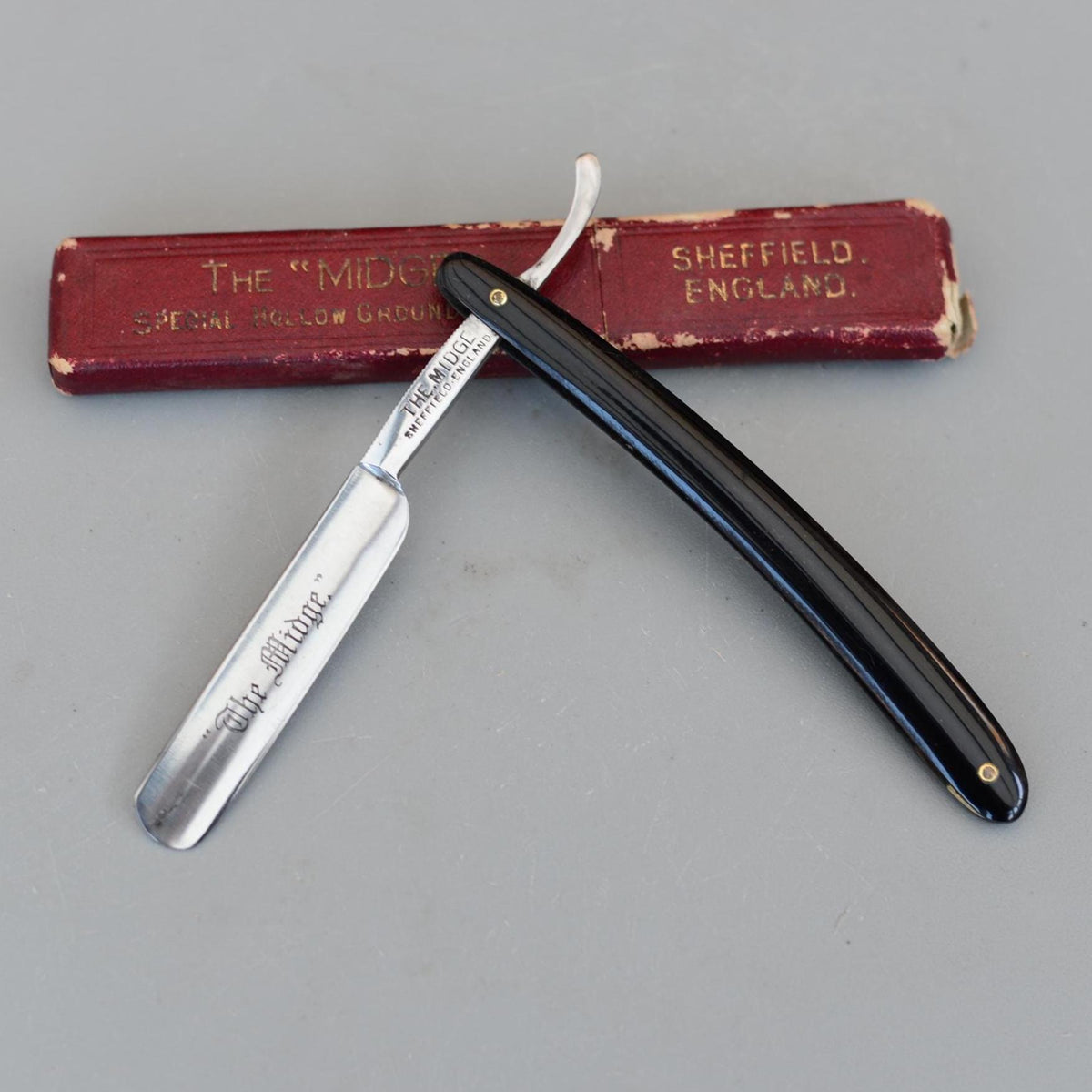 Vintage The MIDGE Sheffield Straight Razor
