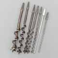 Set 7 Vintage Auger Wood Drill Bit for Bit Brace Sheffield England