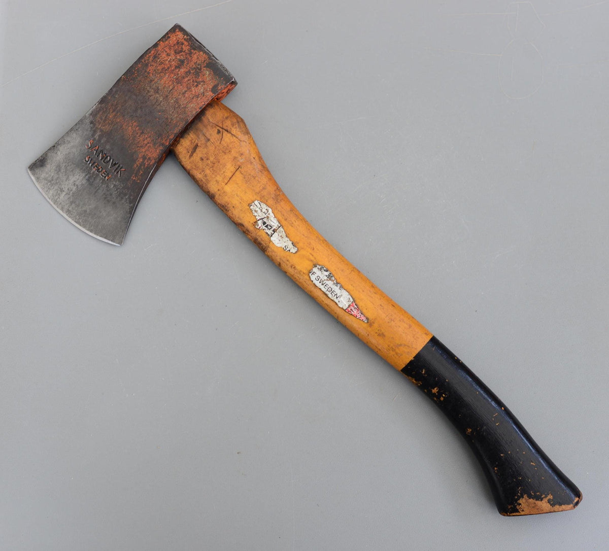 Vintage SANDVIK Sweden Axe 0,6 1 1/4 Carpenters Survival Camp Bushcraft Ax