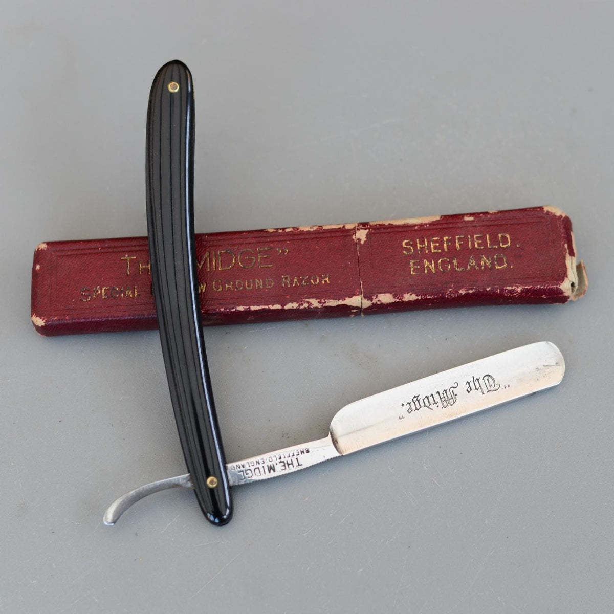 Vintage The MIDGE Sheffield Straight Razor