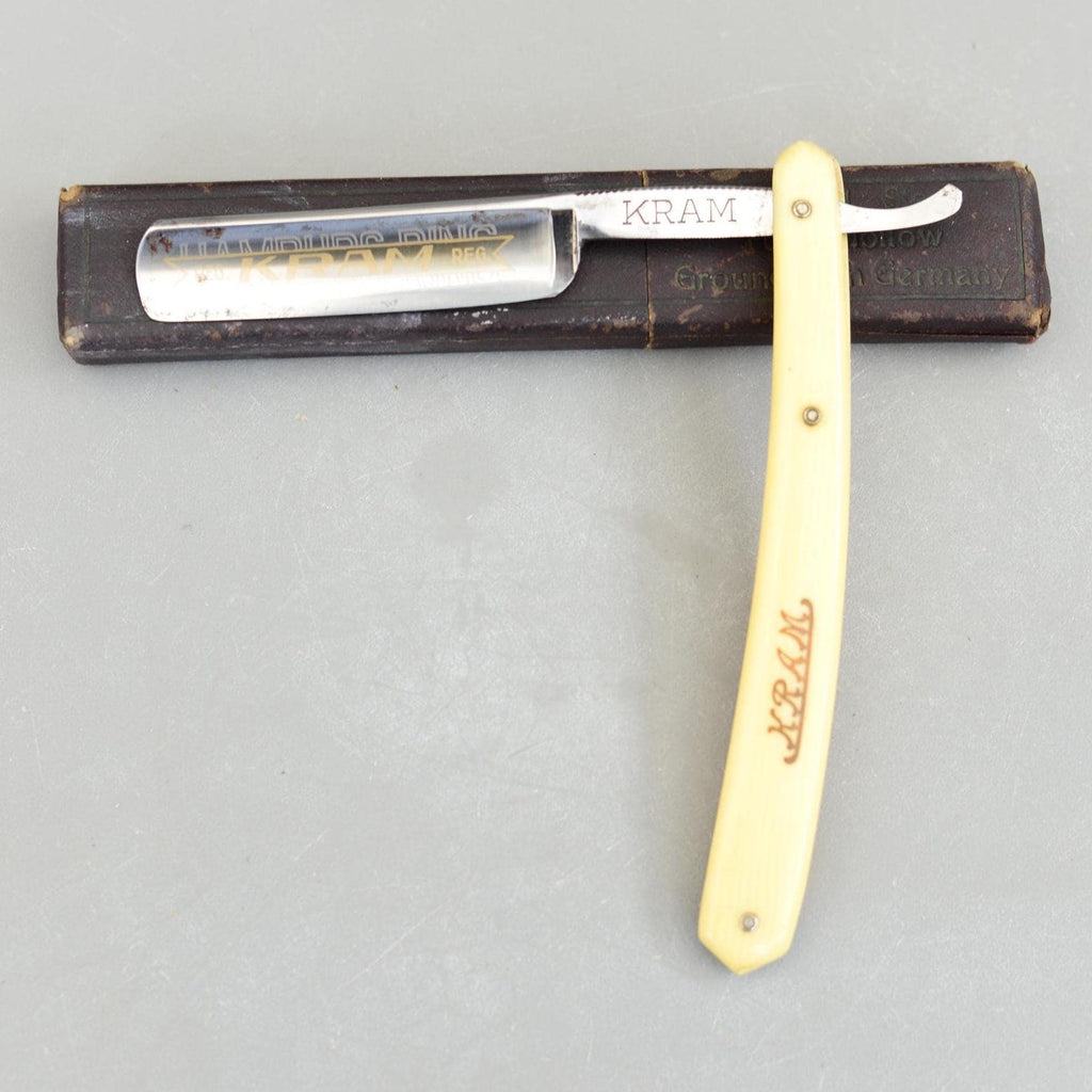 Vintage KRAM Hamburg Ring Straight Razor Germany