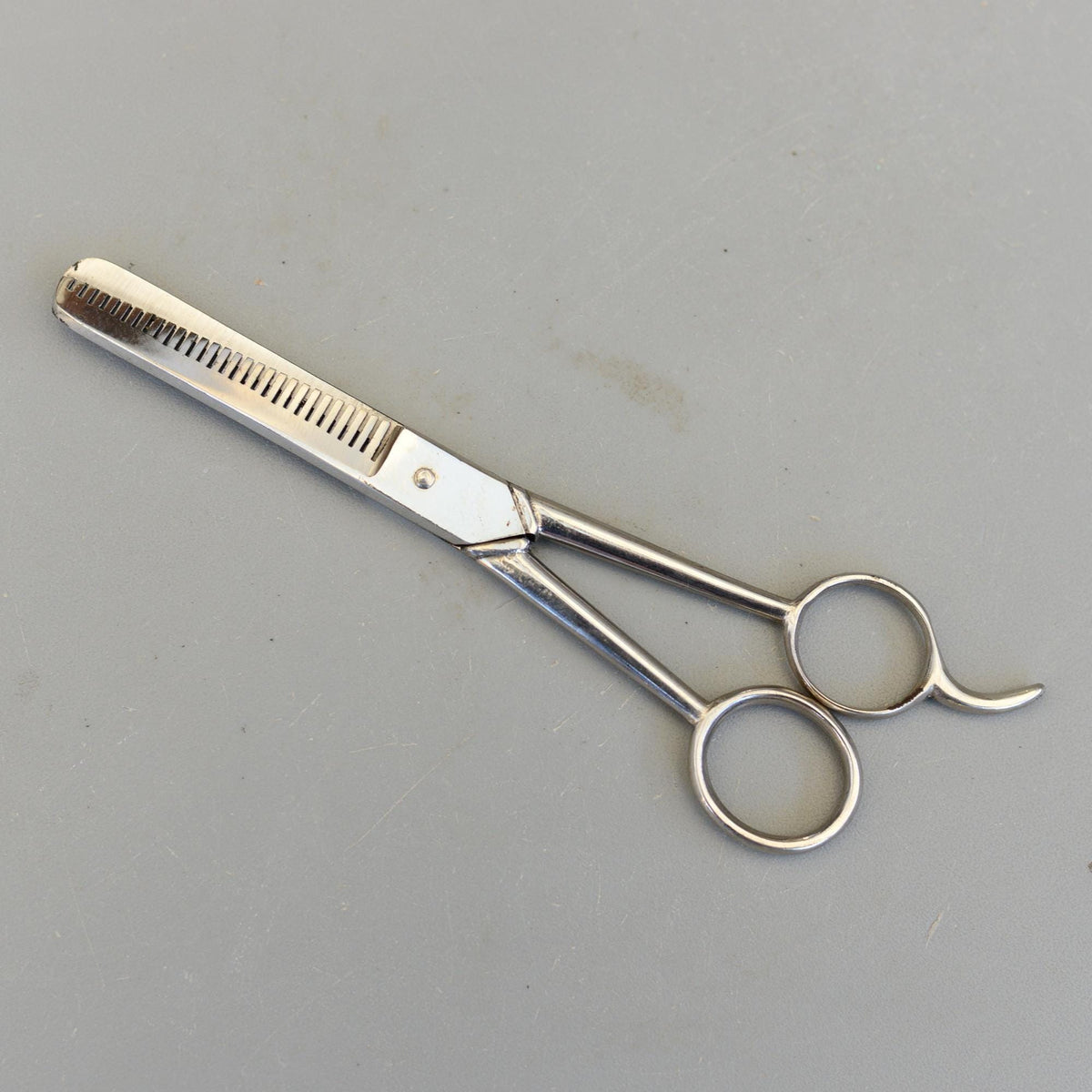 Vintage Rare Angesa Crown Italy Hair Thinning Scissors 7"