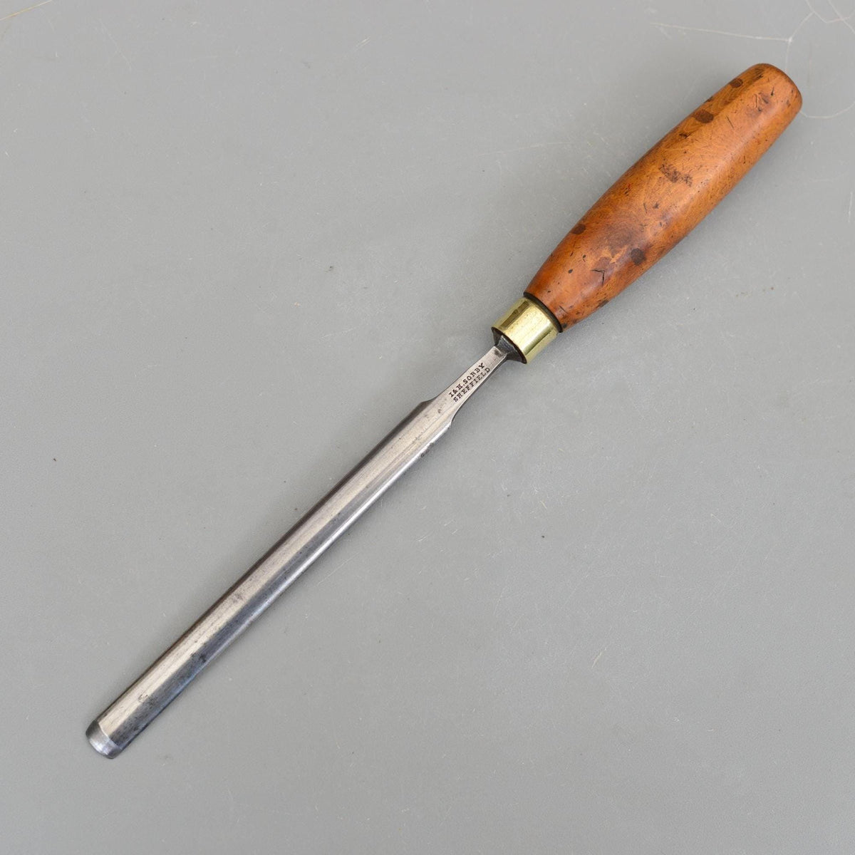 Vintage J&H Sorby Sheffield 14mm Carving Gouge Boxwood