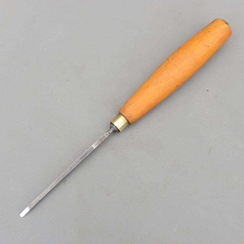 Vintage Joseph Tyzack & Son London 3.5mm No1 Carving Flat Chisel Boxwood