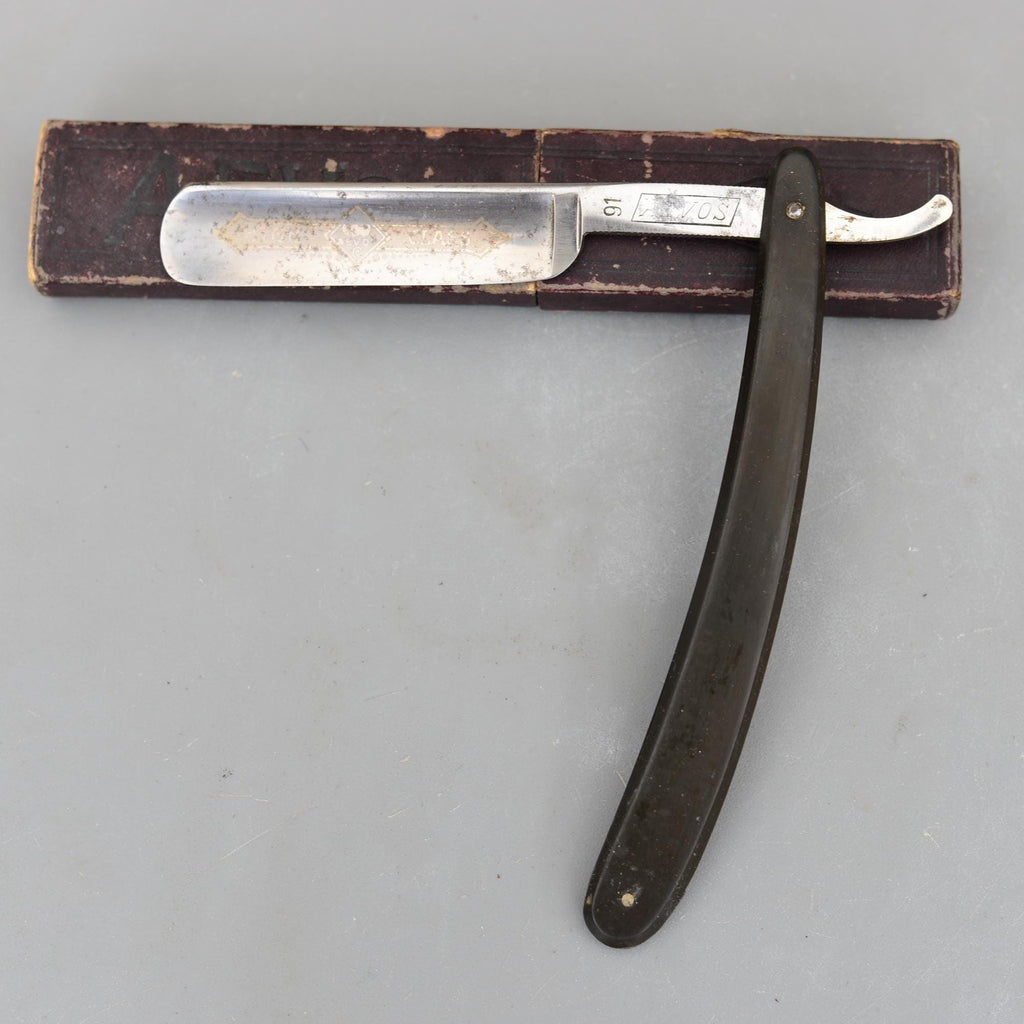 Vintage AEVOS No 91 Solingen Germany Straight Razor