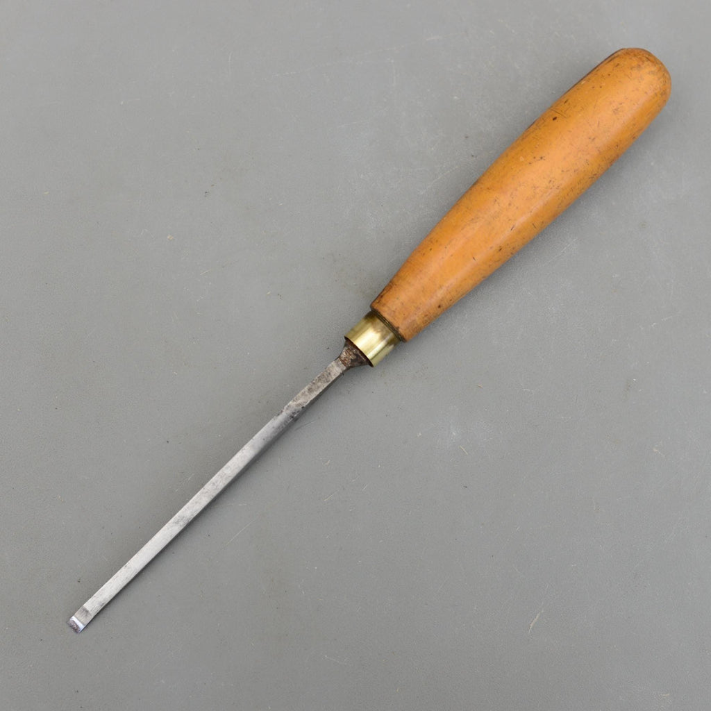 Vintage Joseph Tyzack & Son London 4.5mm No1 Carving Flat Chisel Boxwood