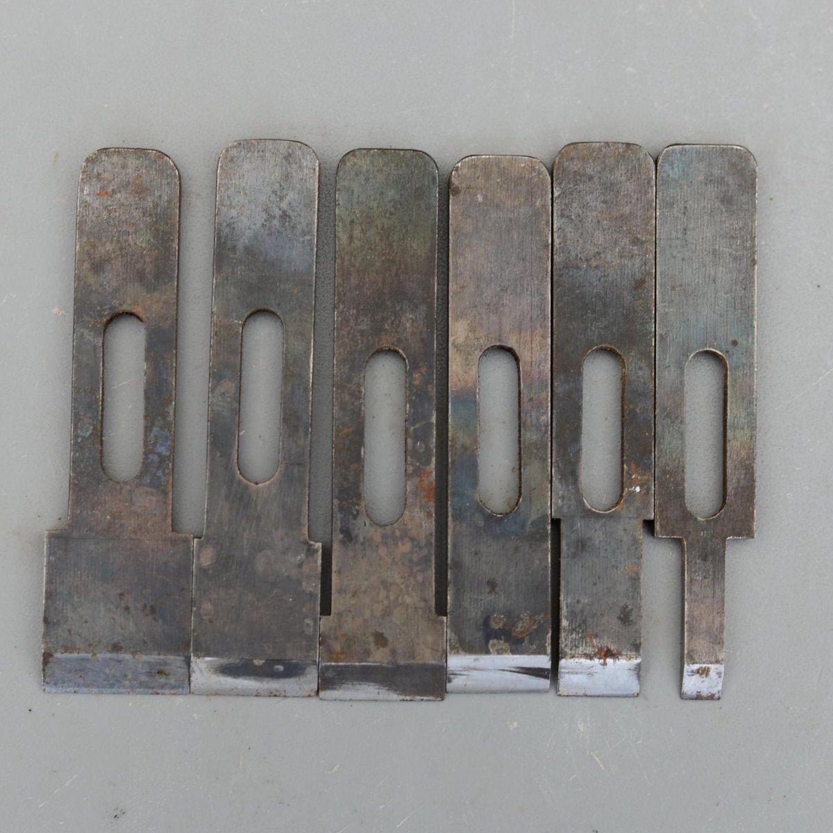Set 6 Vintage Plane Irons Blades Parts