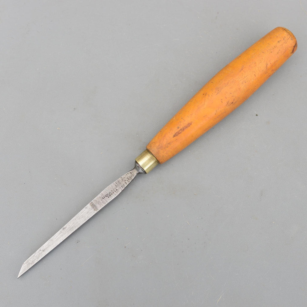 Vintage Joseph Tyzack & Son London 3.5mm No1 Carving Flat Chisel Boxwood