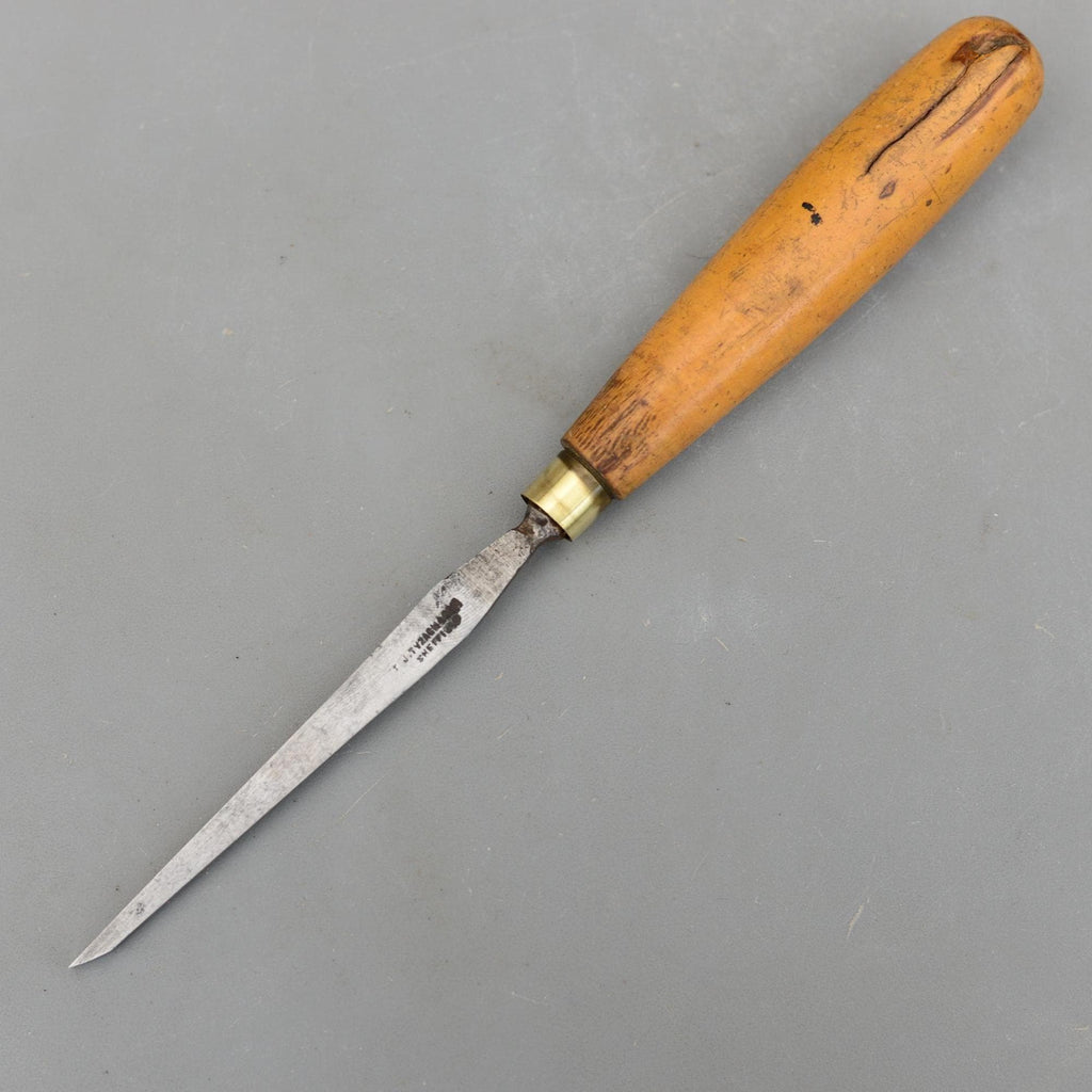 Vintage Joseph Tyzack & Son London 4.5mm No1 Carving Flat Chisel Boxwood