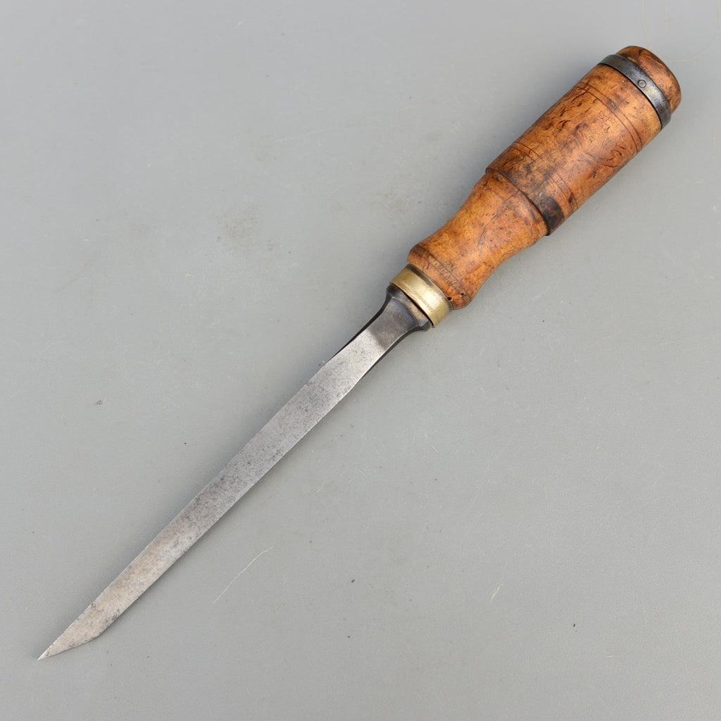 Vintage Swedish Mortise Chisel Birch Handle Sweden