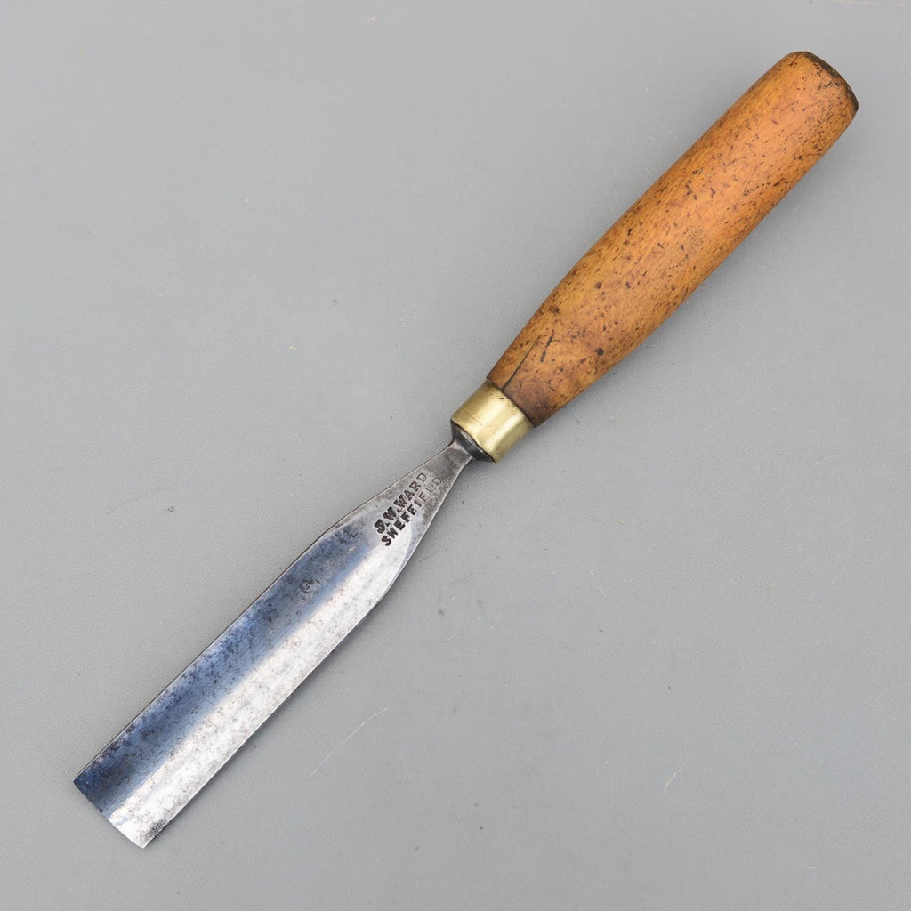 Vintage J.W.Ward Sheffield 26,5mm Carving Gouge Chisel Boxwood