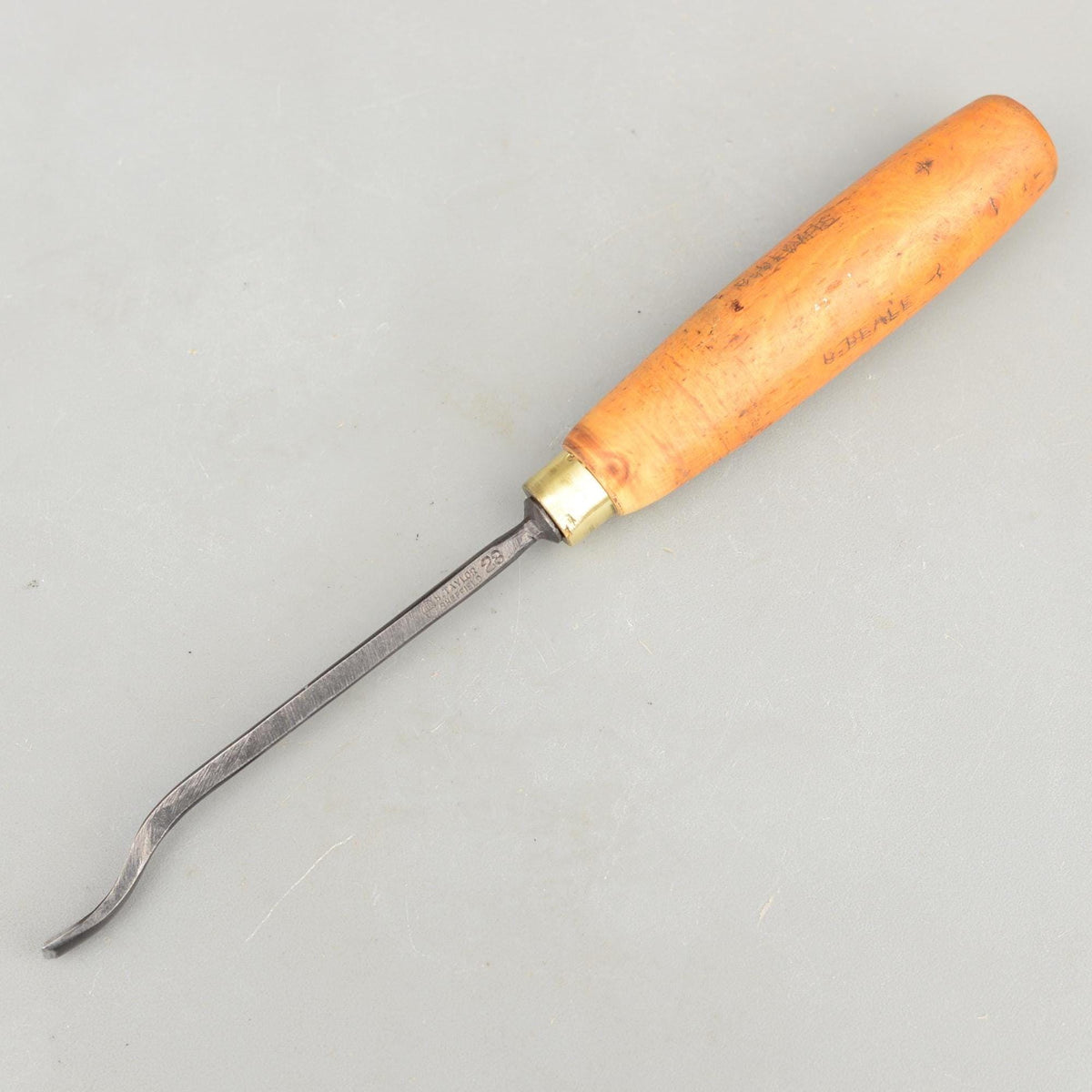 Vintage Henry Taylor 10mm No28 Spoon Bent Carving Gouge Boxwood