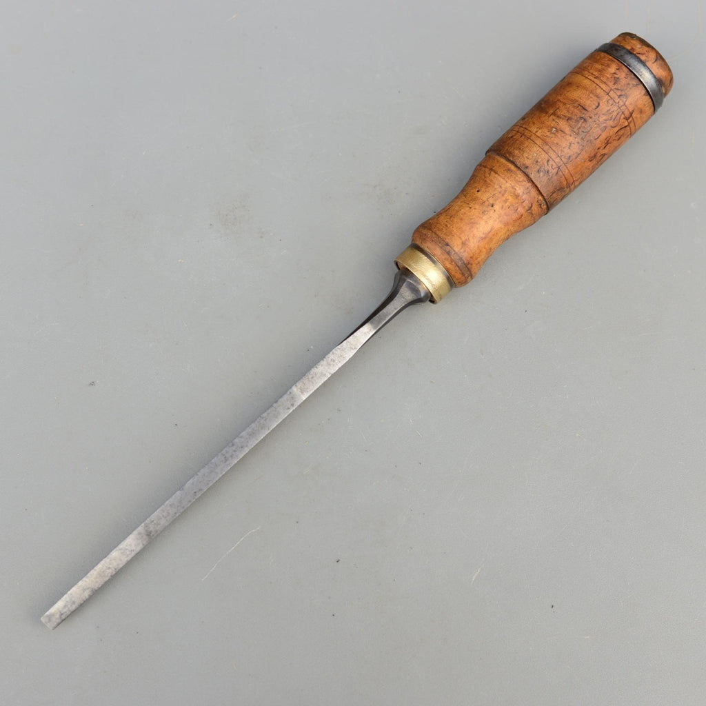 Vintage Swedish Mortise Chisel Birch Handle Sweden