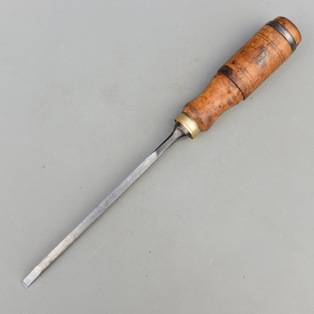 Vintage Swedish Mortise Chisel Birch Handle Sweden