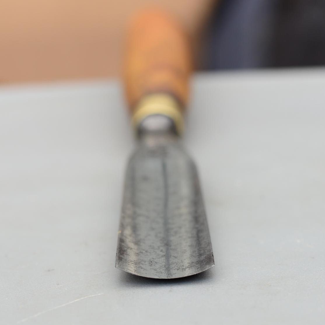 Vintage J.W.Ward Sheffield 26,5mm Carving Gouge Chisel Boxwood
