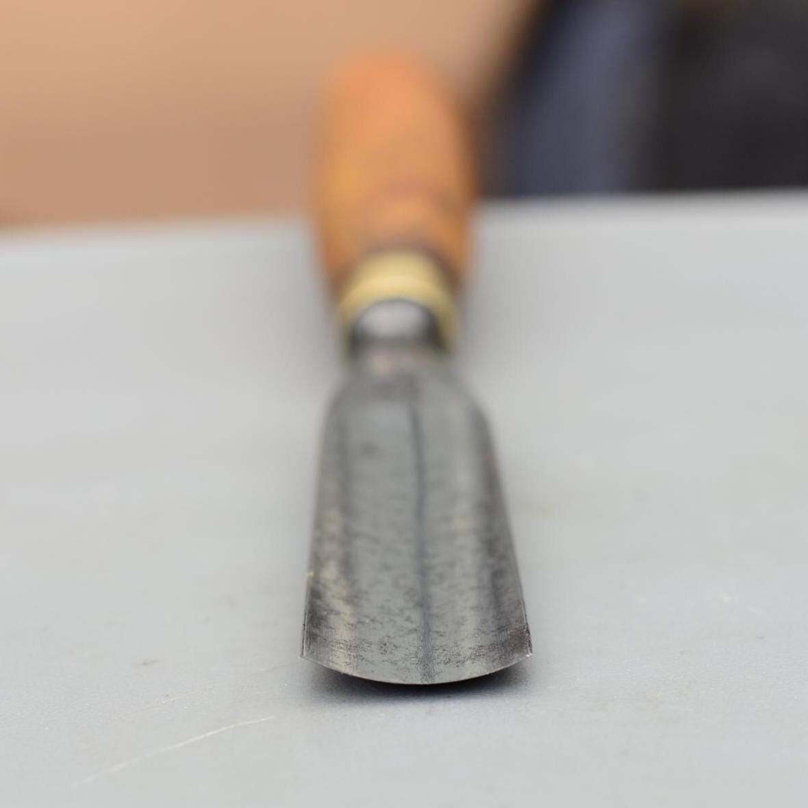 Vintage J.W.Ward Sheffield 26,5mm Carving Gouge Chisel Boxwood