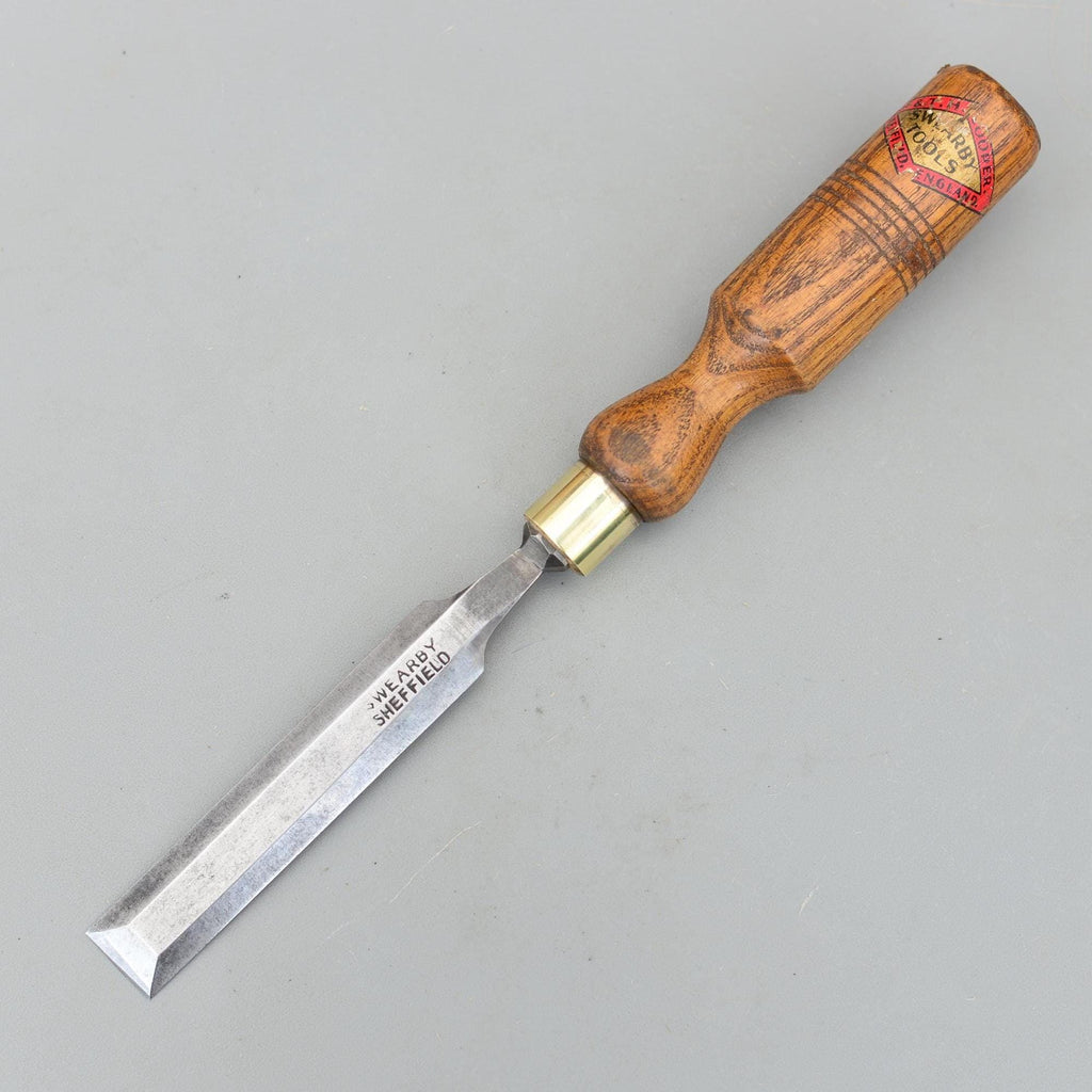 Vintage Swearby Tools Sheffield Bevel Edge Flat Chisel 21,5mm Original Handle