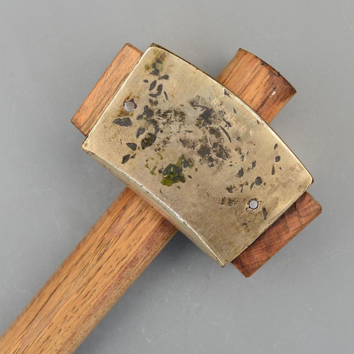 Vintage R.Barber Studley Chest Style Brass Mallet