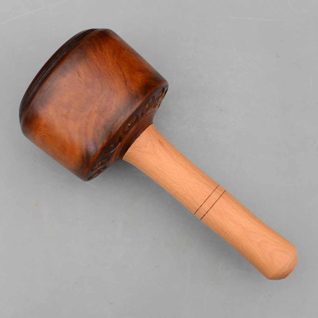 Vintage Lignum Vitae Wooden Mallet 985g Carving Carpentry Stone Masons Sculptor Gouge Chisel